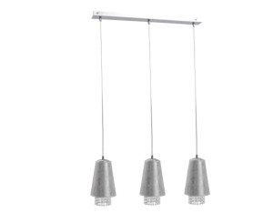Závesné svietidlo 3xE27 MOLLY CRYSTAL SILVER