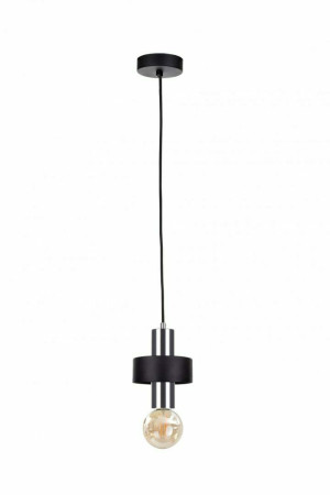 Závesné svietidlo 1xE27 UNICA BLACK / SILVER