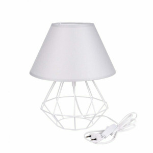 Nočná lampa 1xE27 PATI WHITE / GREY II