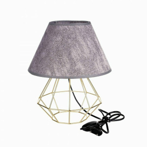 Nočná lampa 1xE27 PATI GOLD / GREY