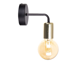 Nástenné svietidlo 1xE27 NIXON BLACK/GOLD - predaj