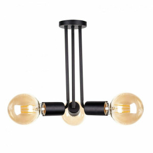 Stropné svietidlo 3xE27 VENNA BLACK