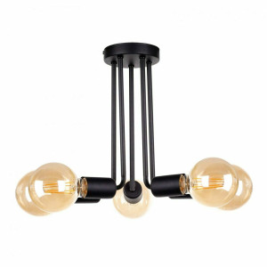 Stropné svietidlo 5xE27 VENNA BLACK