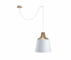 Závesné svietidlo 1xE27 IVONE WHITE LONG 752