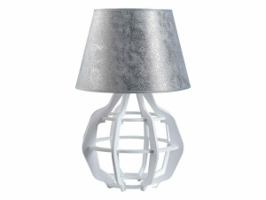 Nočná lampa 1xE27 BENTO WHITE SILVER 916