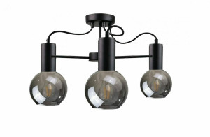 Stropné svietidlo 3xE27 LIV BLACK