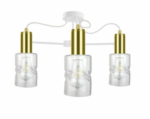 Stropné svietidlo 3xE27 INGER WHITE / GOLD