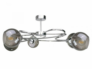 Stropné svietidlo 5xE27 BLOM SILVER