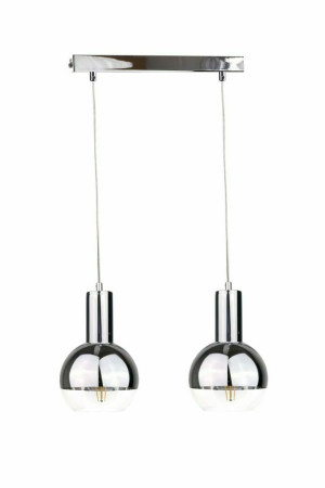 Závesná lampa 2xE27 ICE SILVER