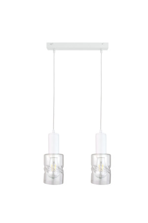 Závesné svietidlo 2xE27 CROSS WHITE