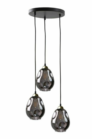 Závesné svietidlo 3xE27 LOKI BLACK / GOLD