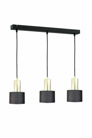 Závesné svietidlo 3xE27 LUCE BLACK GOLD