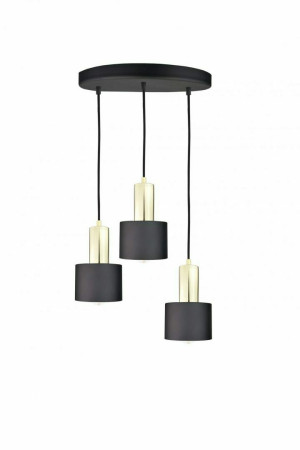 Závesné svietidlo 3xE27 LUCE BLACK GOLD