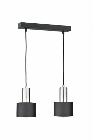 Závesné svietidlo 2xE27 LUCE BLACK SILVER