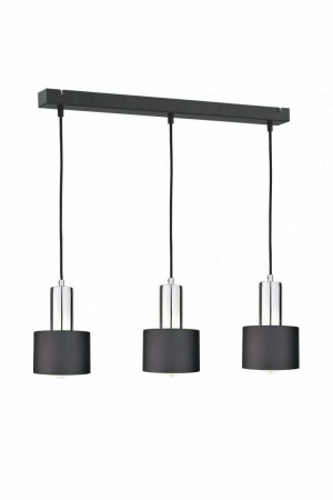 Závesné svietidlo 3xE27 LUCE BLACK SILVER