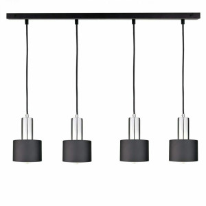 Závesné svietidlo 4xE27 LUCE BLACK SILVER