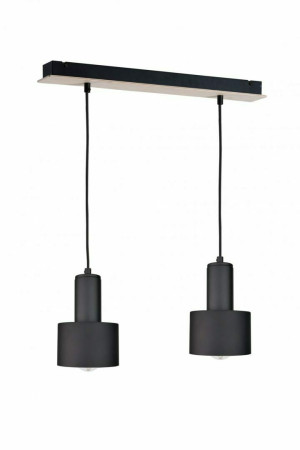 Závesné svietidlo 2xE27 LUCE BLACK WOOD