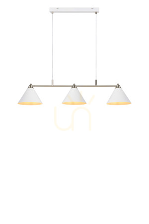 Závesné svietidlo Markslojd Klint 3x40W biele kovové 98 cm 108075