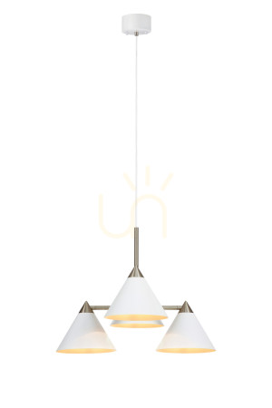 Závesné svietidlo Markslojd KLINT 108077 4xE14 biele kovové 57 cm