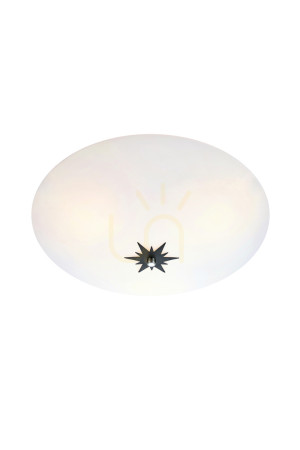 Plafón Markslojd ROSE 108208 biely/čierny 43 cm 3x18W sklo/kov