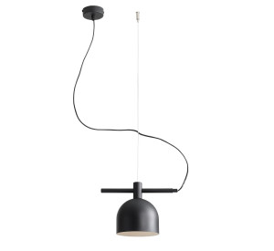 Závesná lampa Aldex Beryl čierna kov E27 1x60W SKU 976G1