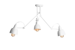 Plafón Aldex Aida 3 biely kov E27 3x60W 814PL_E