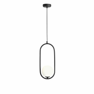 Závesné svietidlo Aldex Riva Black kov/sklo E14 SKU 1086G1