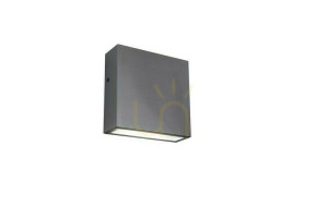 Vonkajšie nástenné svietidlo Lutec GEMINI XF 5104004001 LED 9,2 W nerez strieborné