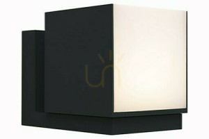 Vonkajšie nástenné svietidlo Lutec CUBA 5193803012 čierne LED 12 W hliník