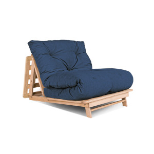 Futon pohovka WoodMan Layti 90 bukové drevo modrá WUA-00888