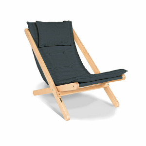 Záhradné ležadlo WoodMan Allegro bukové drevo grafit WUA-00665