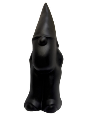Dekoratívna figúrka Gnome - matná čierna