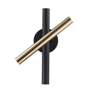 Nástenné svietidlo Zuma Line Loya Czarno zlatá/Black French Gold (W0461)