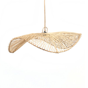 klobúková lampa - The Chapeau L, E27, ratan, boho štýl