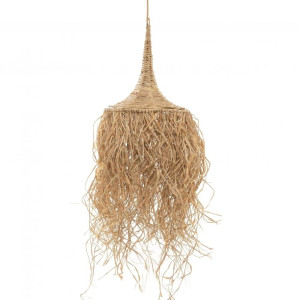 Ručne vyrobená závesná lampa - The Honolulu, E27, ratan, boho štýl