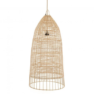 Lampa nad jedálenský stôl - The Elba L, E27, ratan, ručná výroba