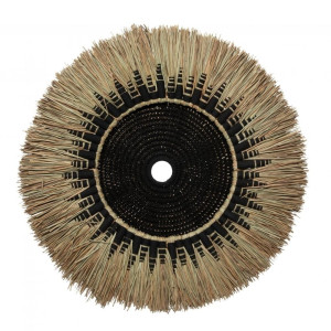 Rafia Macramé Wall Deco - čierna prírodná