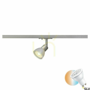Koľajové svietidlo SLV PURIA sivé GU10 10 W 143454