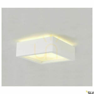 Stropné svietidlo SLV Plastra 104 biele sadrové sklo E27 25 cm 148002