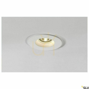 Zapustené svietidlo SLV PLASTRA GU10 sadrové biele 13 cm 148070