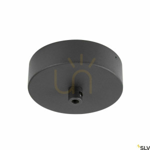 Stropná rozeta SLV FITU čierna oceľ 9 cm 1004744