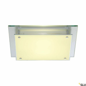 Zapustené svietidlo SLV GLASSA chrómové/sklenené E27 60 W 39x39 cm 155180