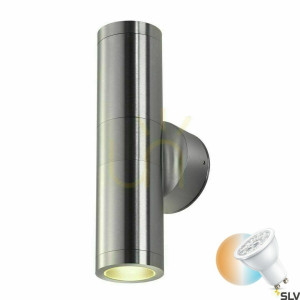 Vonkajšie nástenné svietidlo SLV ASTINA hliník IP44 11W up/down 228776