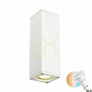 Vonkajšie nástenné svietidlo SLV THEO biele IP44 35W 229531