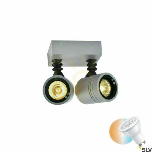 Vonkajšie nástenné svietidlo SLV MYRA WALL sivé IP55 50W 233094
