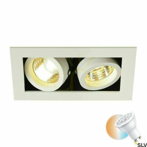 Zapustené svietidlo SLV KADUX 2 GU10 biele 50W 230V 115521