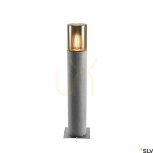 Vonkajšie stĺpikové svietidlo SLV LISENNE POLE 70 čadič/sklo sivé E27 IP54 1000666