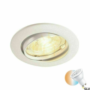 Zapustené svietidlo SLV PIKA QPAR51 biele 50 W 230 V 1000718