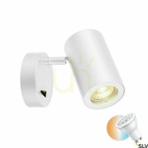 Stropné nástenné svietidlo SLV ENOLA_B GU10 biele 50 W 1000730