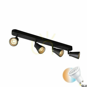 Zapustené svietidlo SLV AVO Quad čierne GU10 56 cm 1000895